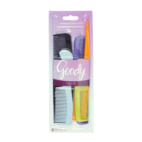 20% OFF ON GOODY FAMILY PACK COMBS 6 CT ASSORTED
