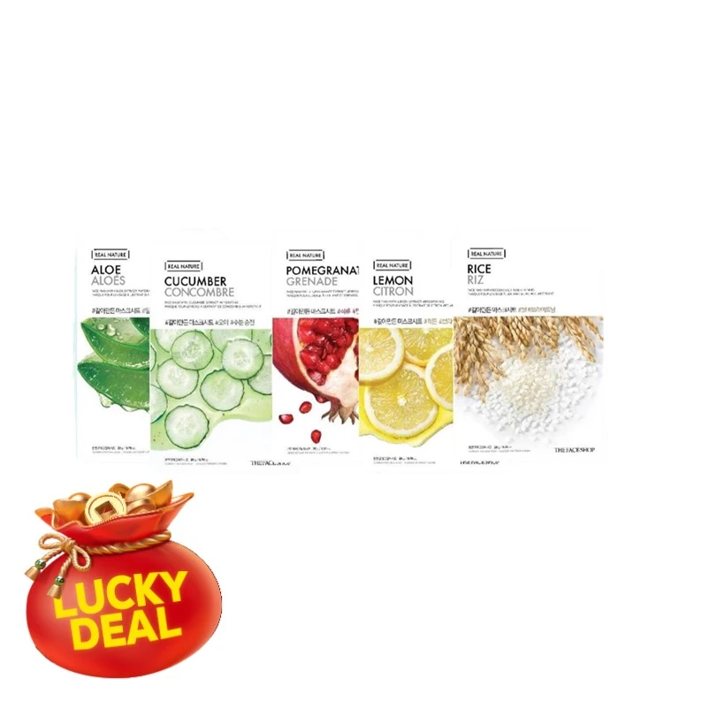 BUY 5, GET 5 REAL NATURE FACE MASK!