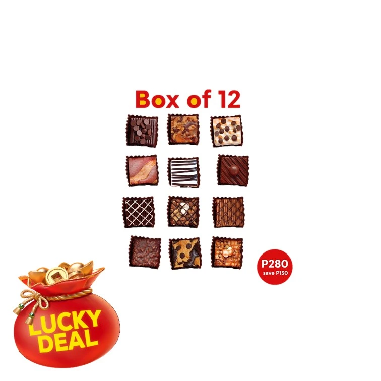 Brownies Pre-Assorted Box of 12 for only P280