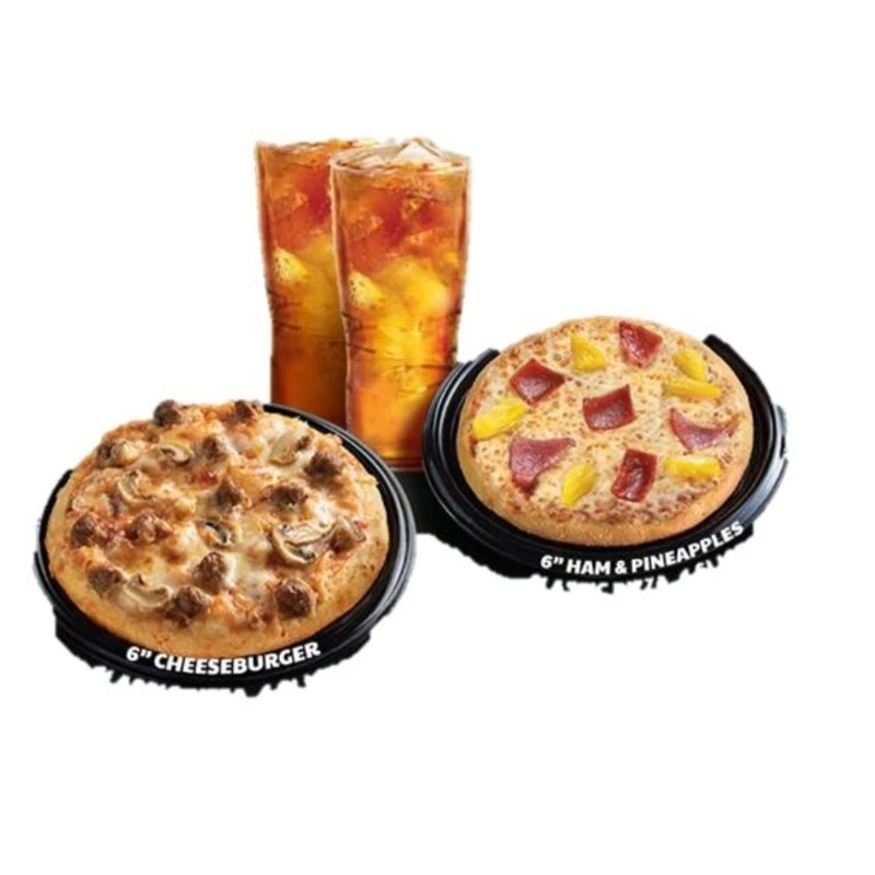 Best Value Treat Pizza 2 Solo Pizza and 2 Ice tea