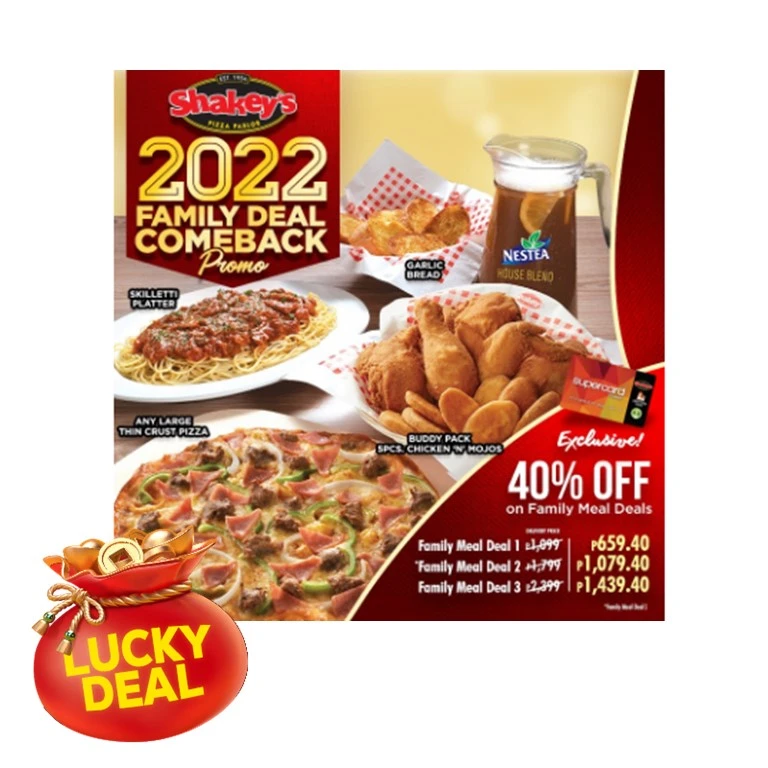 40% OFF 2022 Family Meals Deal Comeback