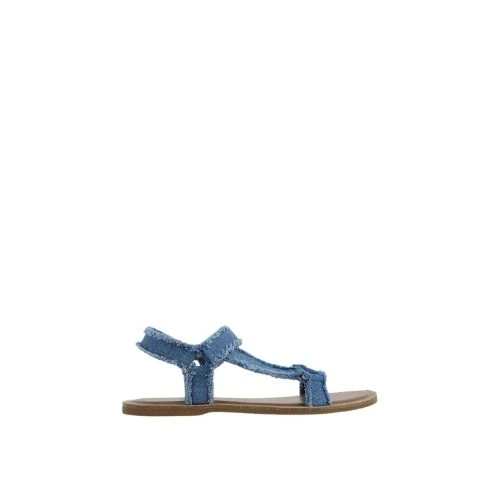 20% OFF on Denim Asymmetric Strap Sandals - Blue