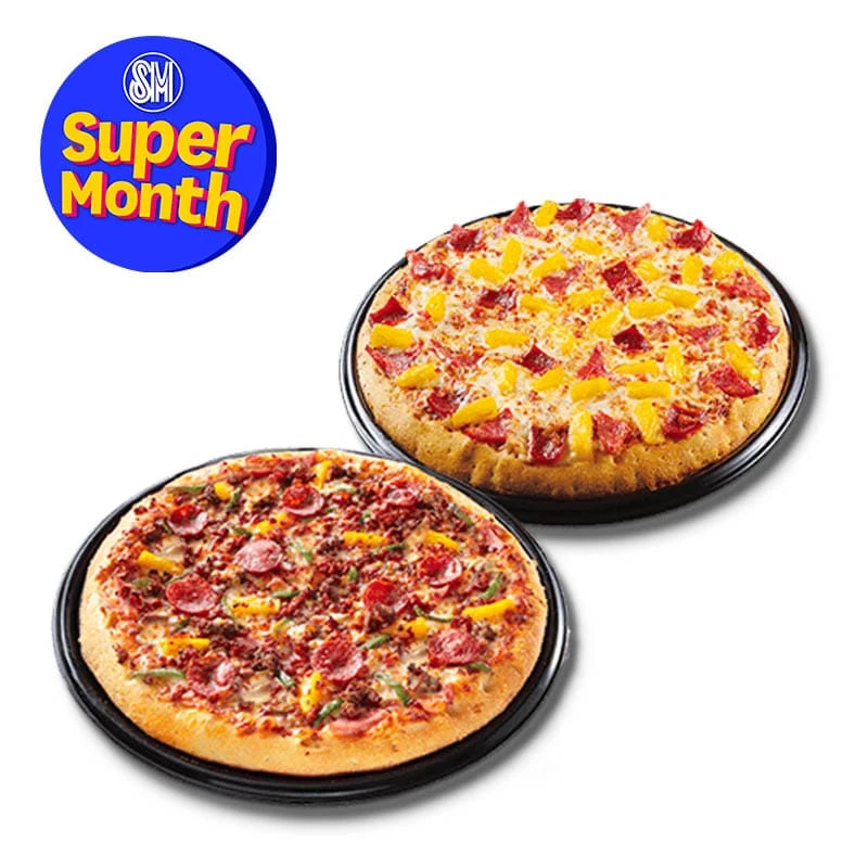 Two 12-Inch Barkada Size Pizzas for only P599