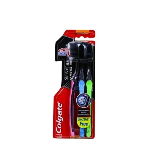 15% OFF on Colgate Toothbrush Slim Soft Charcoal | Buy 2 Get 1