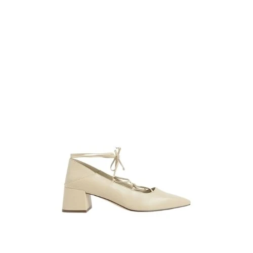 20% OFF on Ankle Tie Pumps - Beige