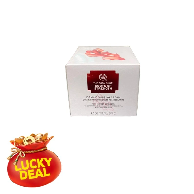 50% OFF ON THE BODY SHOP ROOTS OF STRENGHT FIRMING SHAPING CREAM