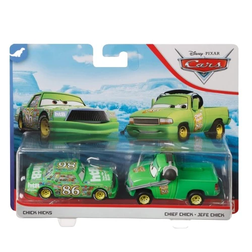 UP TO 30% OFF ON DISNEY PIXAR CARS DIE CAST 2 PACK CHICK HICKS AND CREW CHIEF CHICK TOY
