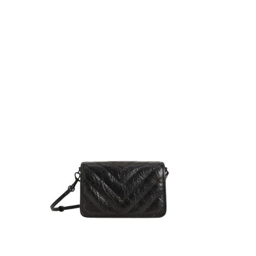 20% OFF on Quilted Patent Crossbody Bag - Black